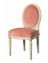 Chaise Médaillon - moulurée tapissée