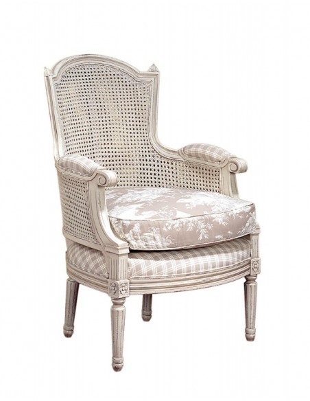 Bergère Louis XVI Coligny - dos canné