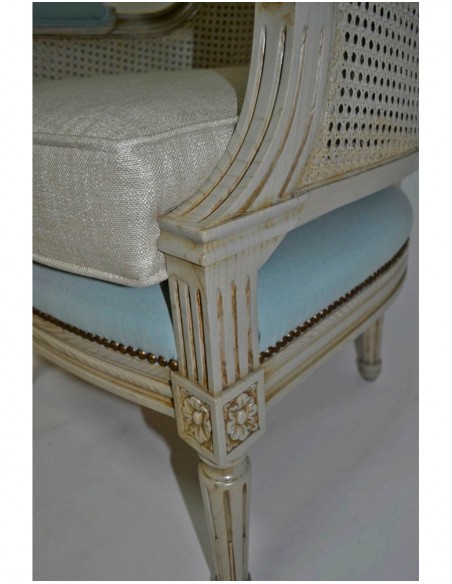 Bergère Louis XVI Coligny - dos canné