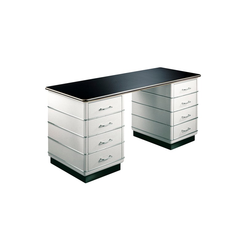 Bureau avec baguettes décoratives double caisson CLASSIC LINE TB 229-5