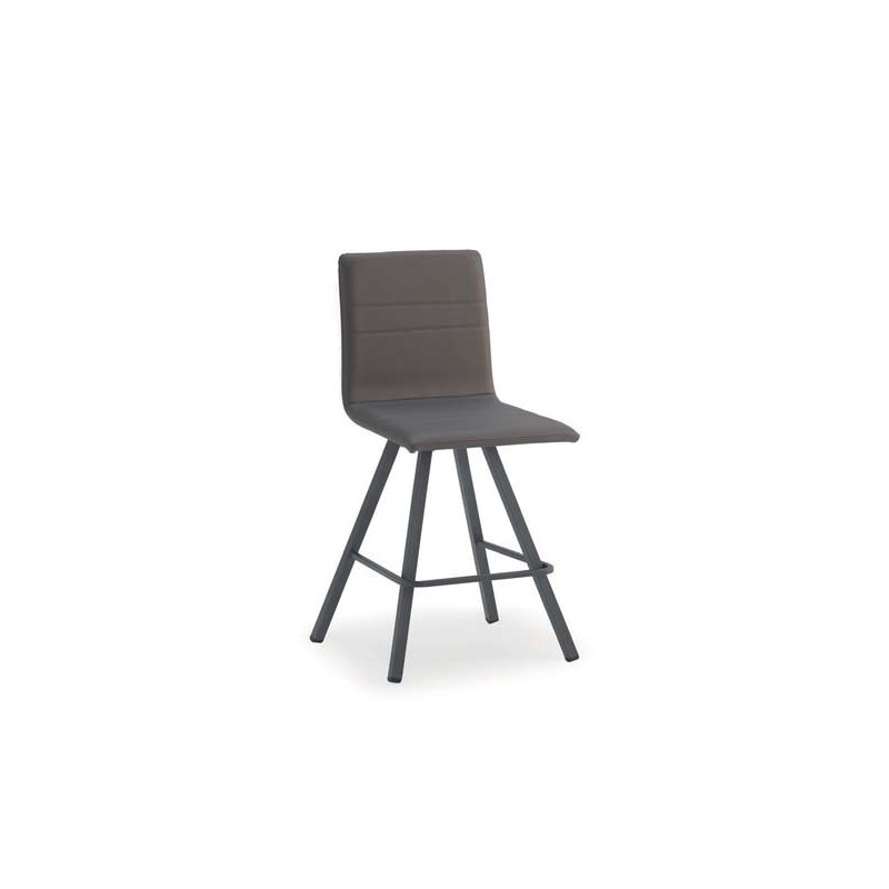 Tabouret DIEGO pivotant, hauteur assise 65 cm, tissu simili-cuir Infinity