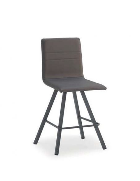 Tabouret DIEGO pivotant, hauteur assise 65 cm, tissu simili-cuir Infinity