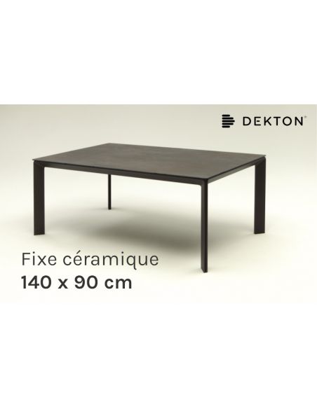 Table de repas fixe INTÉRIEUR CLASS 140 x 90 cm avec plateau en céramique Dekton