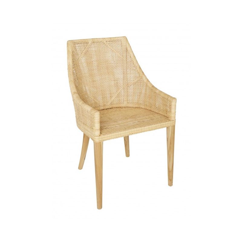Fauteuil de table cannage rotin SAIGON