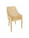 Fauteuil de table cannage rotin SAIGON