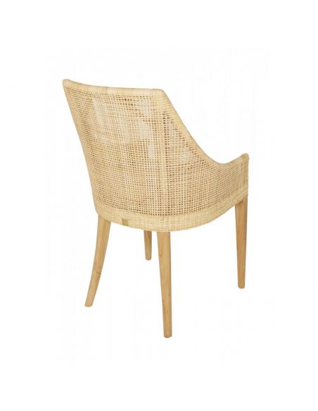 Fauteuil de table cannage rotin SAIGON