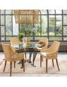 Fauteuil de table cannage rotin SAIGON