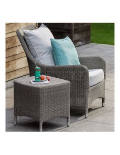 Table basse de jardin carrée VERA gris galet 2