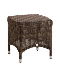 Table basse de jardin carrée VERA marron poivre