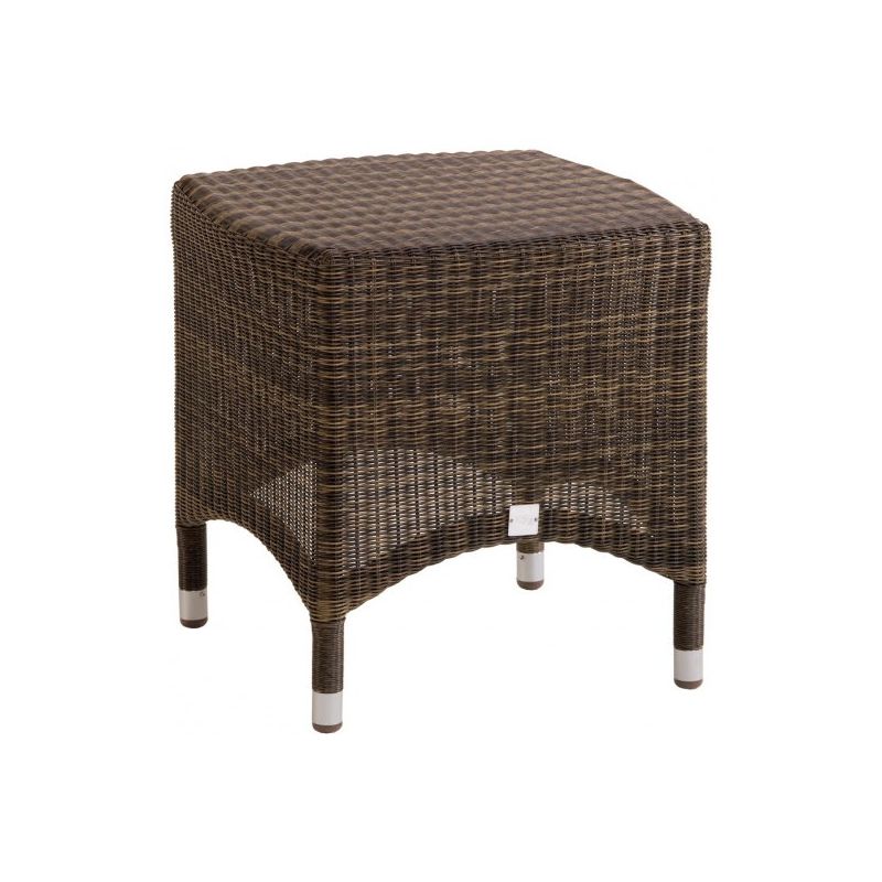 Table basse de jardin carrée VERA marron poivre