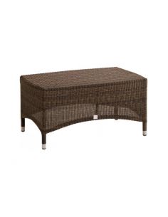 Table basse de jardin rectangulaire VERA marron poivre