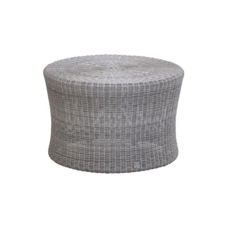 Table basse de jardin BIBLOS gris galet, diamètre 60 cm