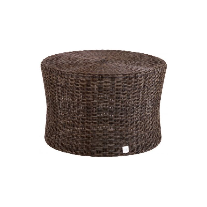 Table basse de jardin BIBLOS marron, diamètre 60 cm