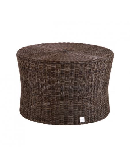 Table basse de jardin BIBLOS marron, diamètre 60 cm