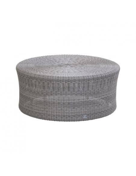 Table basse de jardin BIBLOS gris galet, diamètre 80 cm