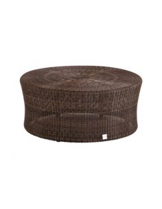Table basse de jardin BIBLOS marron, diamètre 80 cm