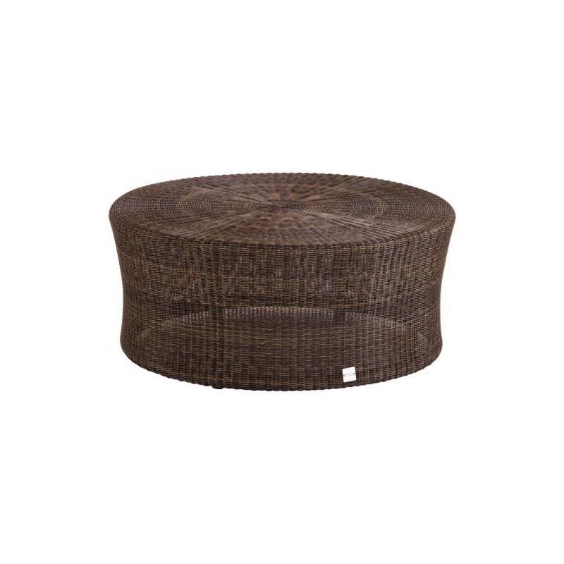 Table basse de jardin BIBLOS marron, diamètre 80 cm