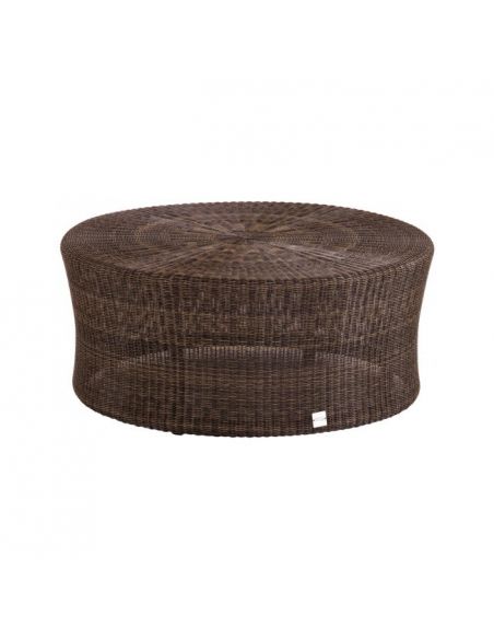 Table basse de jardin BIBLOS marron, diamètre 80 cm