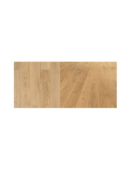 Parquet chêne massif français 1m² à coller PREMIER, largeur de lame 130 mm, épaisseur 15 mm, longueur de 0,30 à 1,30 m