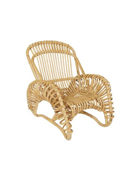 Fauteuil rotin naturel BOUCLE