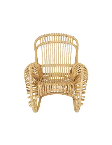 Fauteuil rotin naturel BOUCLE