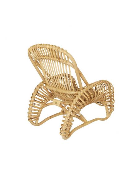 Fauteuil rotin naturel BOUCLE
