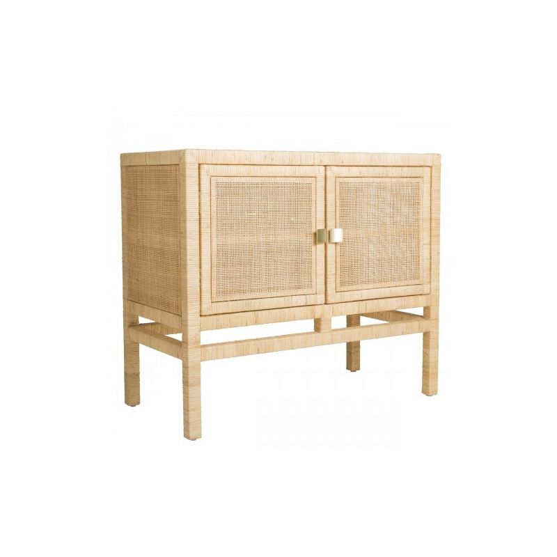 Buffet 2 portes en rotin et cannage SAIGON