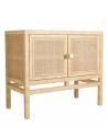 Buffet 2 portes en rotin et cannage SAIGON