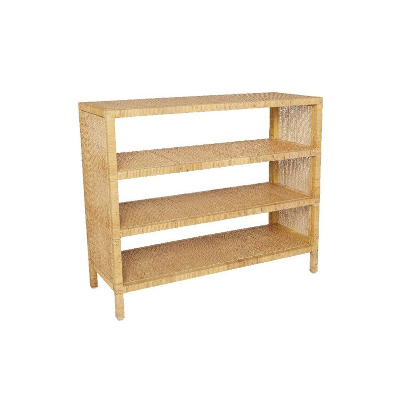 Étagère console en rotin et cannage SAIGON