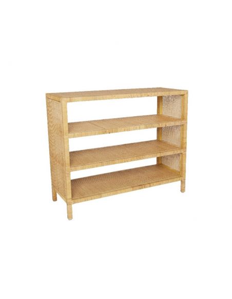 Étagère console en rotin et cannage SAIGON