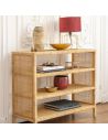 Étagère console en rotin et cannage SAIGON