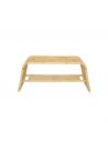 Banc en rotin naturel et cannage RIVIERA