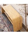 Banc en rotin naturel et cannage RIVIERA