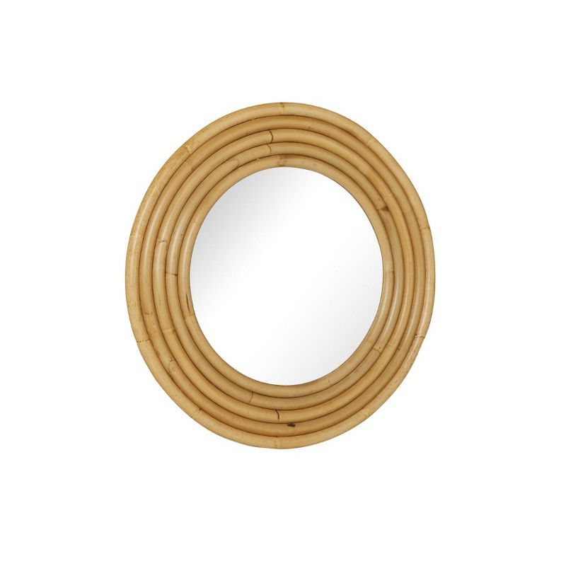 Miroir rond rotin naturel RIVIERA