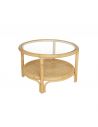Table basse rotin RIVIERA, diamètre 66 cm