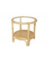 Table basse rotin RIVIERA, diamètre 50 cm