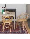 Fauteuil rotin de table GINGKO BULLES