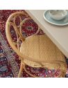 Fauteuil rotin de table GINGKO BULLES