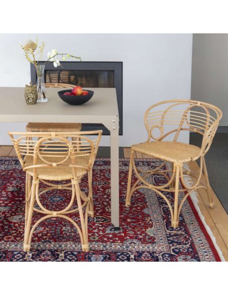 Fauteuil rotin de table GINGKO HORIZON