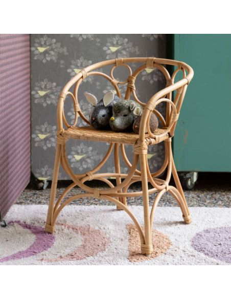 Fauteuil rotin enfant GINGKO BULLES