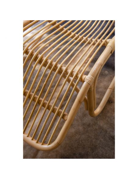 Chaise longue rotin naturel BAIA