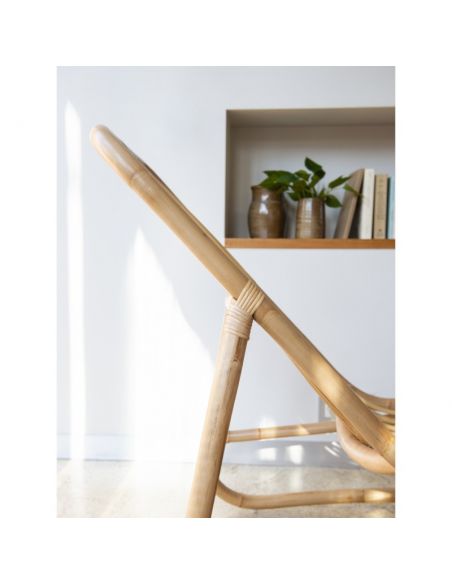 Chaise longue rotin naturel BAIA