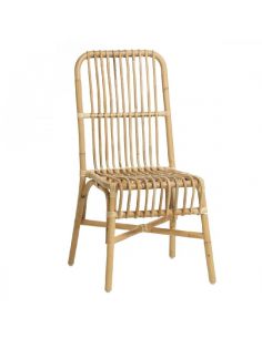Chaise en rotin naturel vintage VALÉRIE