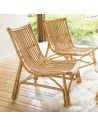 Fauteuil rotin vintage DAVID