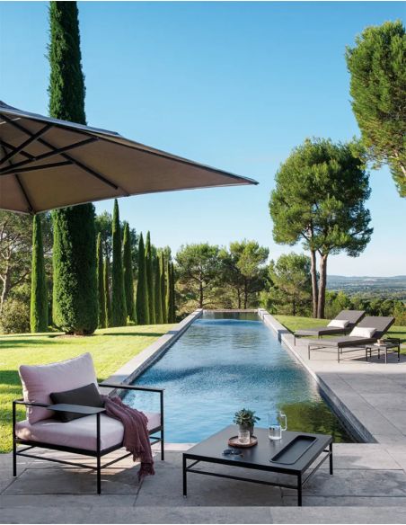 Table basse de jardin 85 x 85 cm RIVAGE