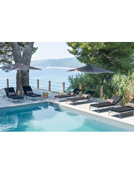 Petite table basse de jardin 42,5 x 42,5 cm RIVAGE