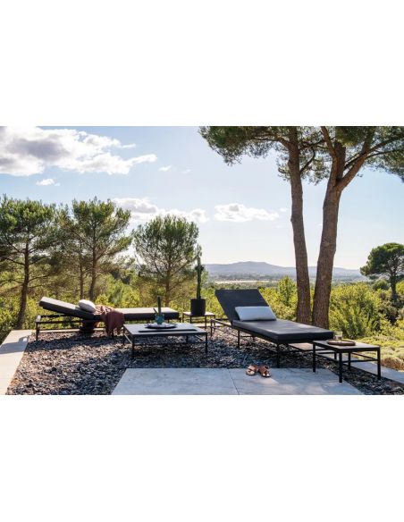 Petite table basse de jardin 42,5 x 42,5 cm RIVAGE