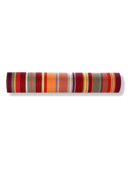 Toile coton rayé COLLIOURE rouge, au mètre, grande laize 180 cm
