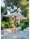 Chaise de jardin teck massif PILOTIS