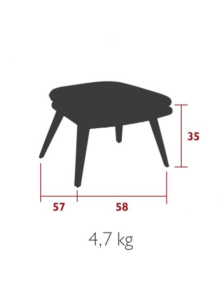 Tabouret bas de jardin VANITY